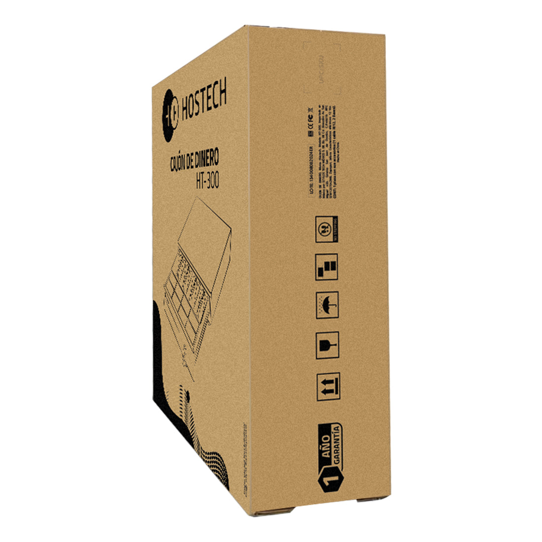 Cajon De Dinero HT-300 4 Billetes 8 Monedas