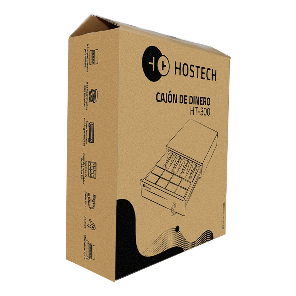Cajon De Dinero HT-300 4 Billetes 8 Monedas