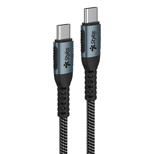 Cable Tipo C Stylos 100W 2m Negro