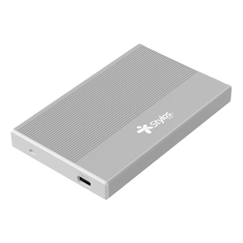 Enclosure Stylos 2.5" para SSD/HDD SATA Plata