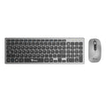 Combo Inalámbrico Recargable 2 en 1 Teclado + Mouse Gris