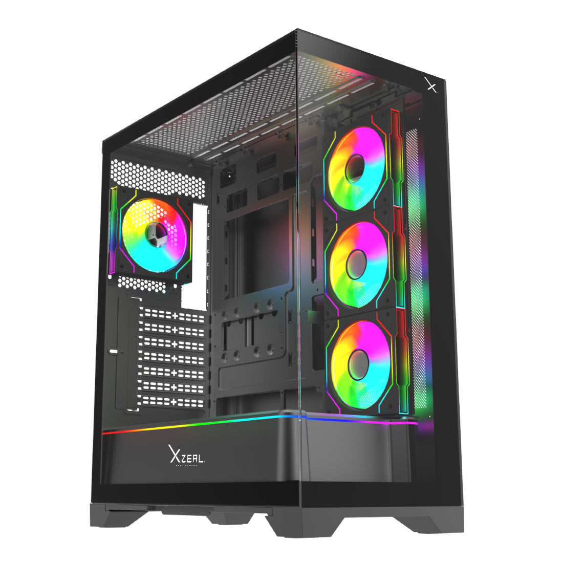 Gabinete Gamer XZ160 EATX Color Negro