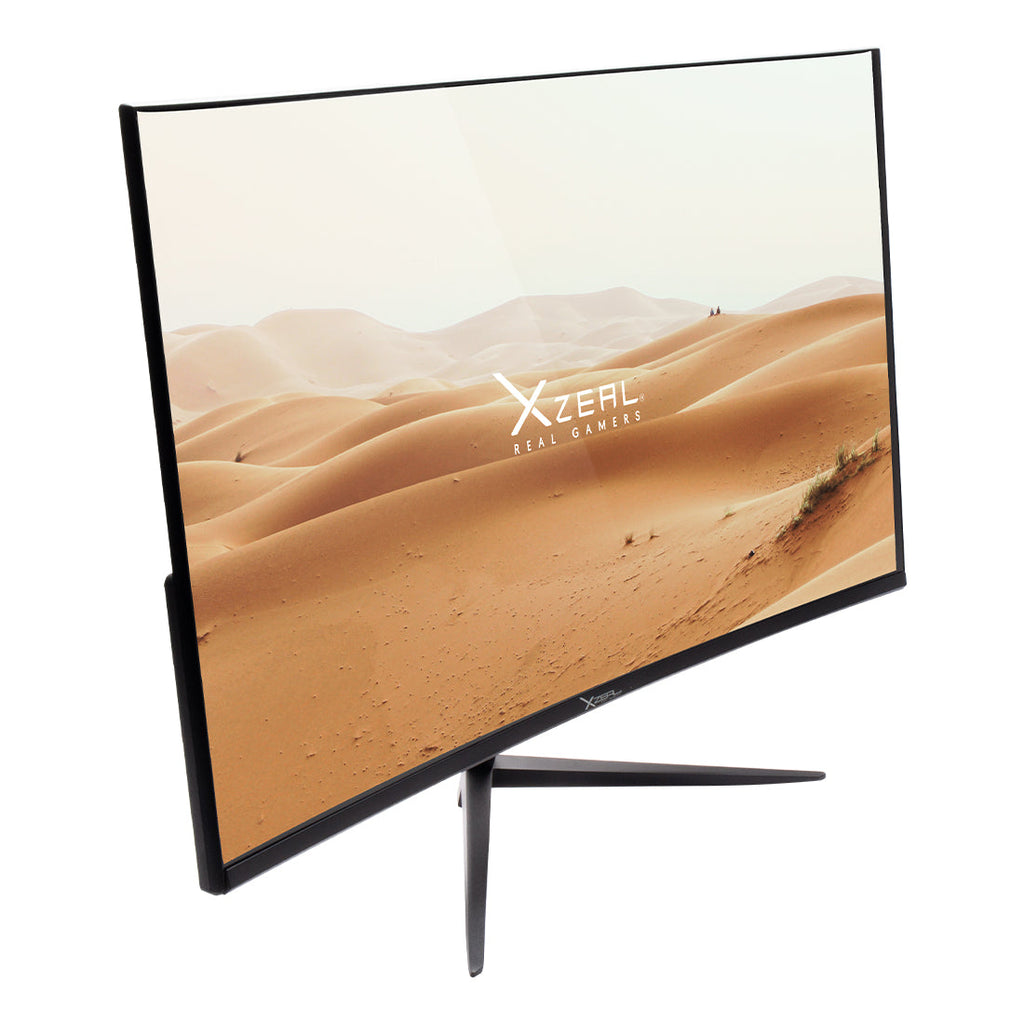 Monitor Xzeal 23.8" Xzeal XZ3015-1 Panel Curvo VA FHD 165Hz 1ms 1xDP + 1xHDMI + 1xUSB 1.0+ 1x3.5mm + Vesa 100x100mm Negro