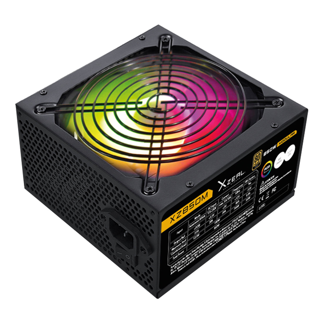 Fuente de Poder ATX 850W Modular RGB Negro