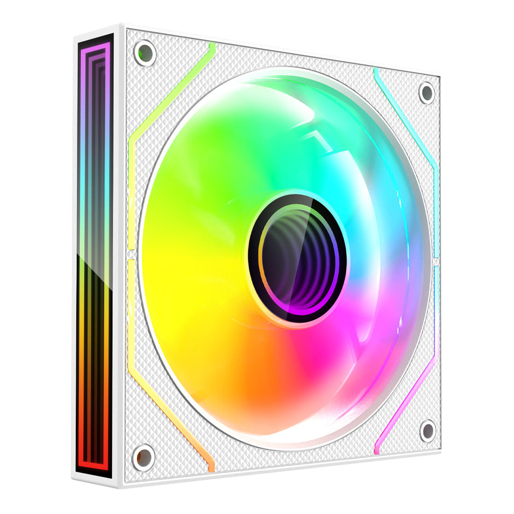 Kit 3 Ventiladores ARGB Color Blanco
