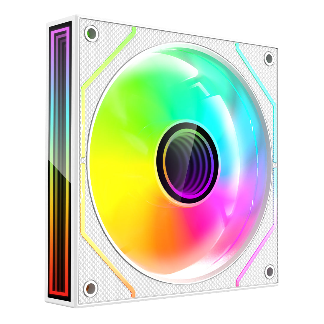 Kit 3 Ventiladores ARGB Color Blanco