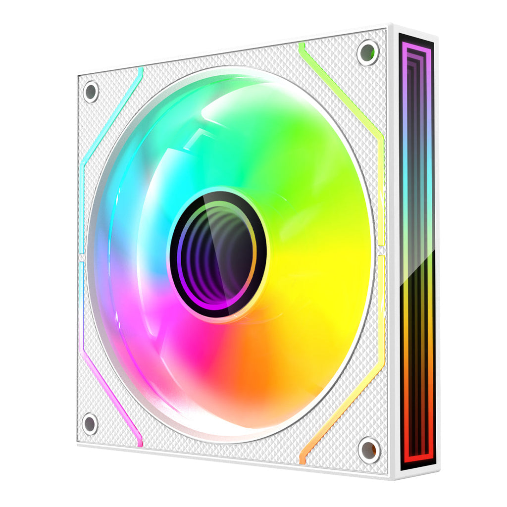 Kit 3 Ventiladores ARGB Color Blanco