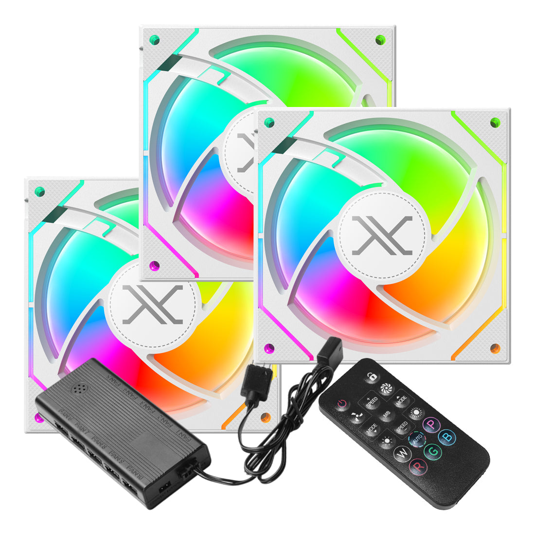 Bundle kit de Ventiladores XZ1116 Color Blanco