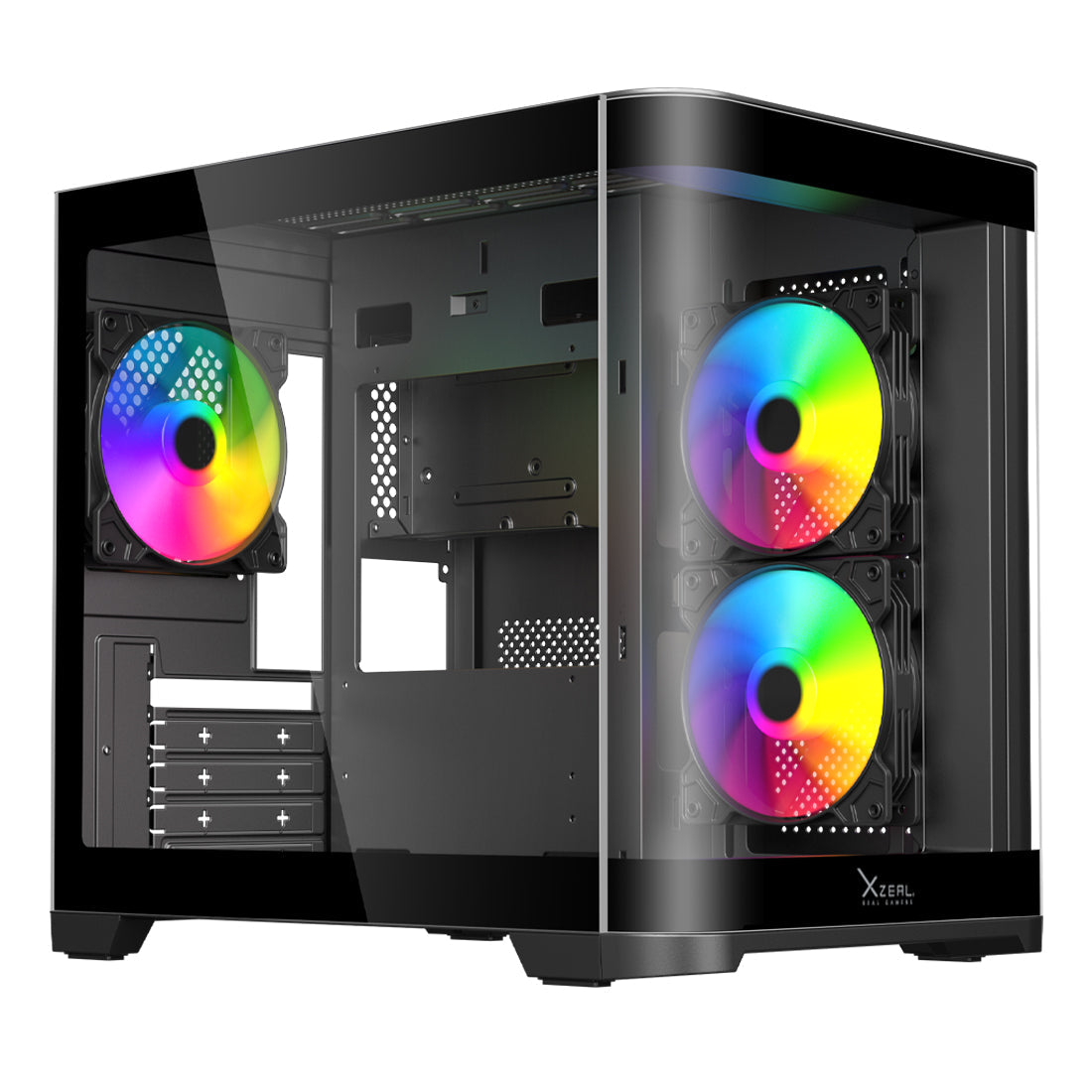 Gabinete Gamer XZC1 M-ATX Color Negro